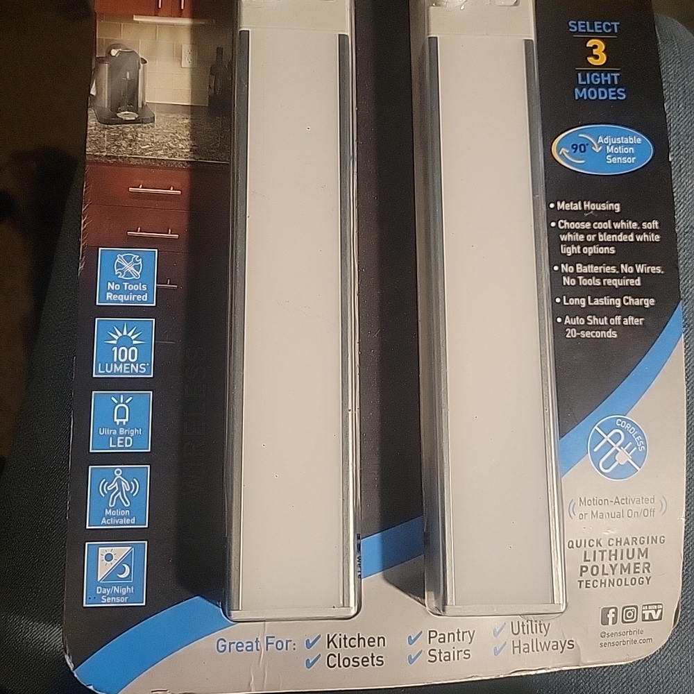 Wireless Motion Sensor LED Light - Silver - Picture 2 of 6
